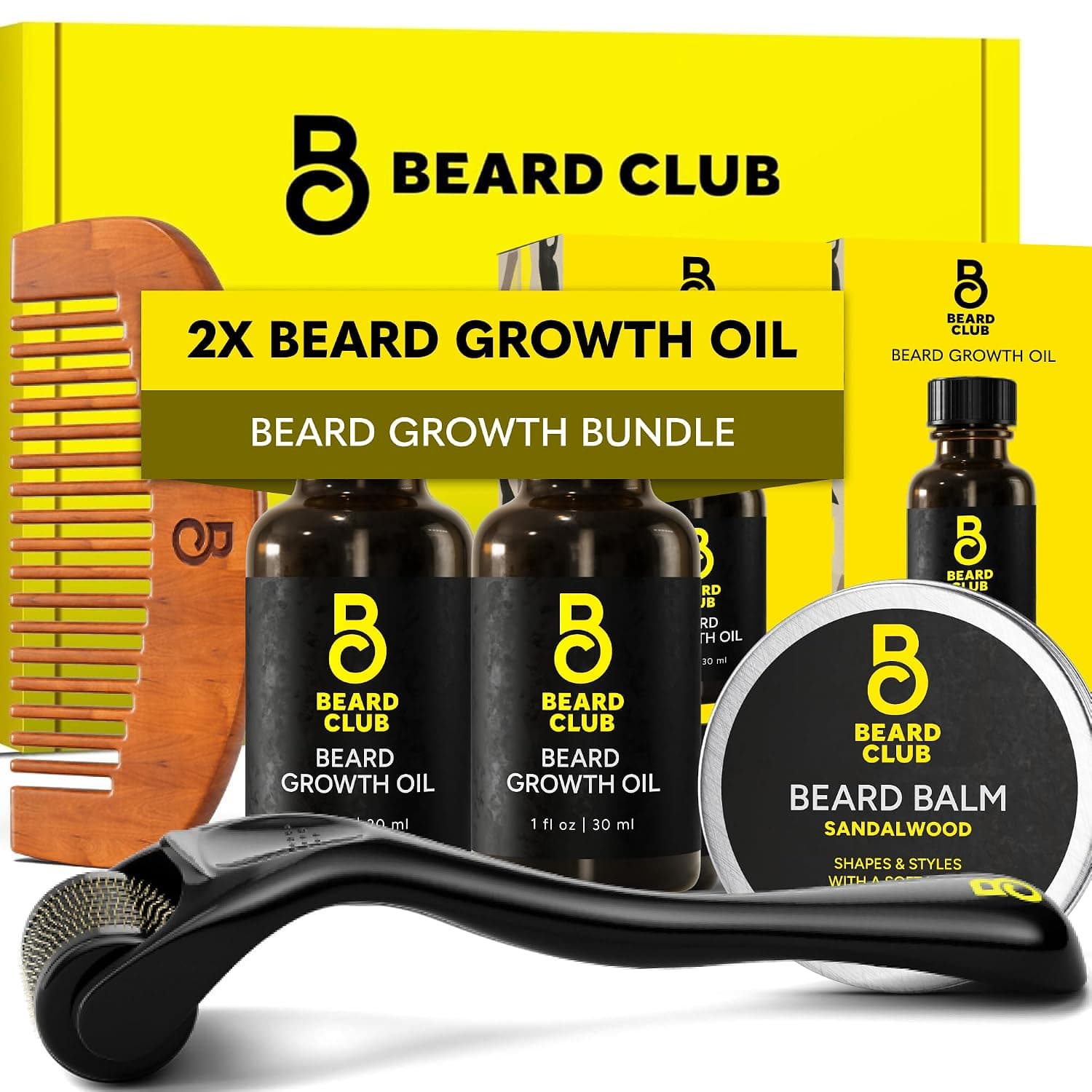The Beard Club Kit with Derma Roller, seller photograph